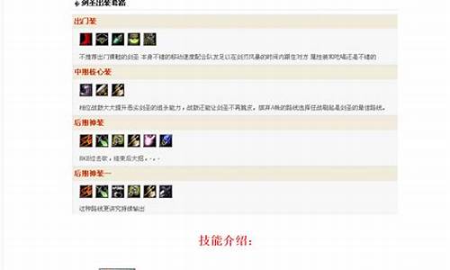 dota英雄出装攻略及技能加点图最新